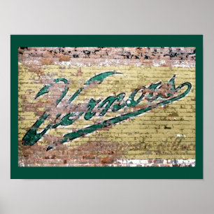Poster Ann Arbor Michigan Vernors Wall Vintage Retro