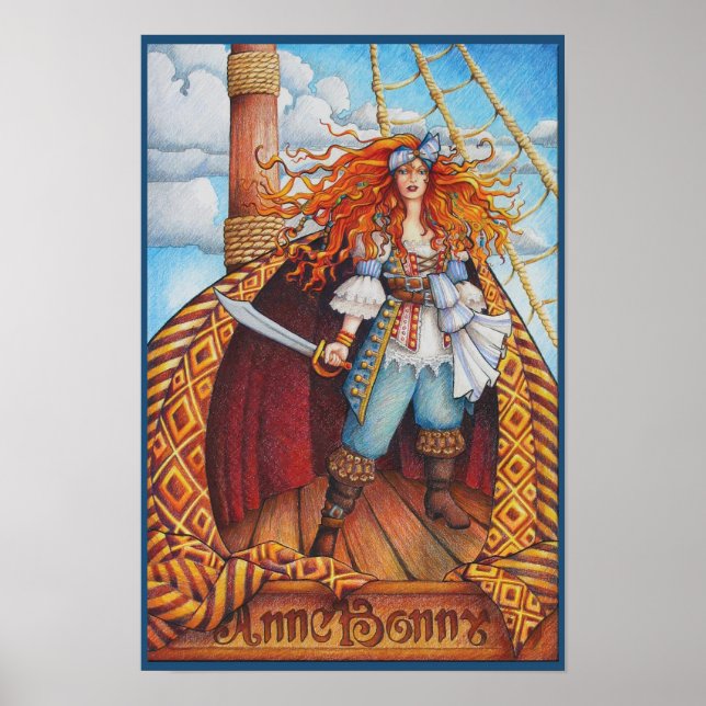 Poster Anne Bonny Imprimer 12 x 18 (Devant)