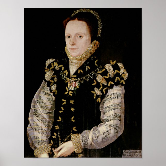 Poster Anne Russell, comtesse de Warwick, c.1565 (Devant)