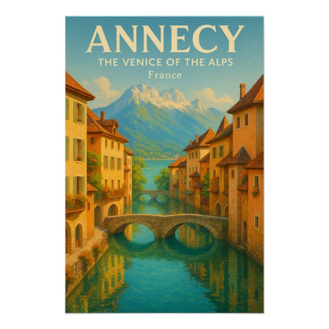 POSTER ANNECY — VENISE DES ALPES (Devant)