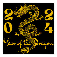 Année du Dragon en or