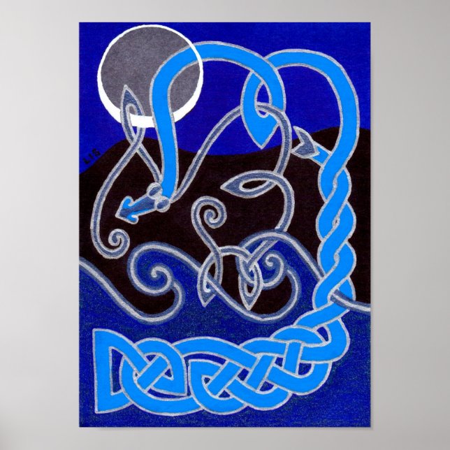 Poster Année du serpent d'eau (Devant)