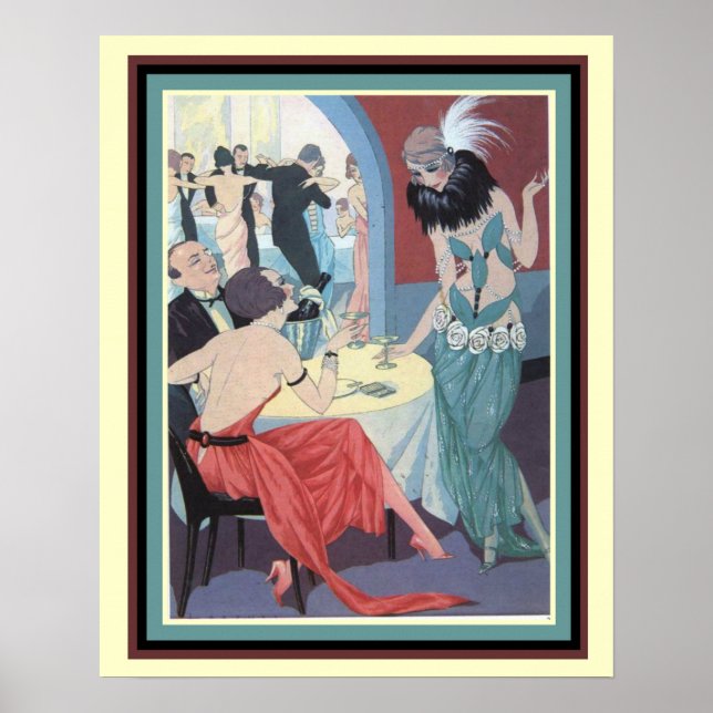 Poster Années folles Mode Imprimer 16 x 20 (Devant)