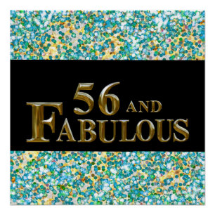 Poster Anniversaire 56 ans