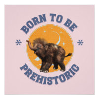 Anniversaire de bébé mammouth préhistorique drôle