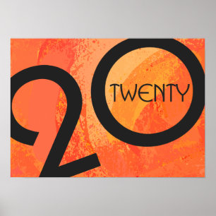 Poster Anniversaire de la décennie orange
