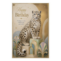Anniversaire de la Panthère des Neiges Dorée Éléga