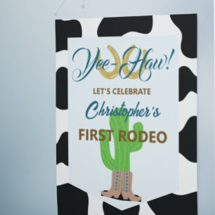 Poster Anniversaire de Rodéo de Cowboy Occidental