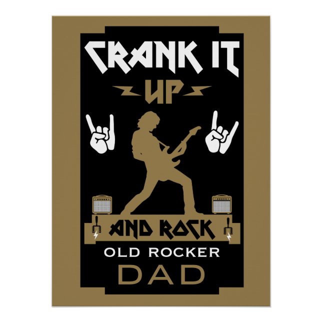 Poster Anniversaire des Rockers de 40 ans (Devant)