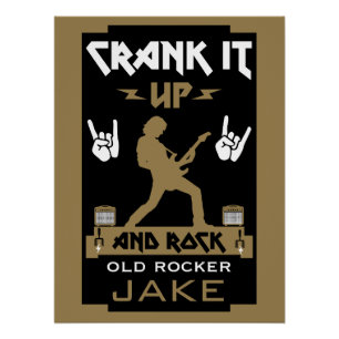 Poster Anniversaire des Rockers de 60 ans