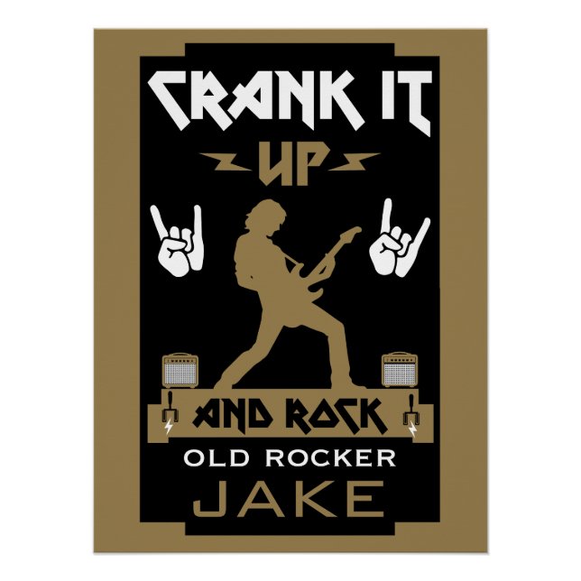 Poster Anniversaire des Rockers de 60 ans (Devant)