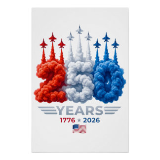 Poster Anniversaire patriotique 250 ans