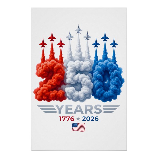 Poster Anniversaire patriotique 250 ans (Devant)