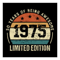 Anniversaire Rétro 50 ans 1975
