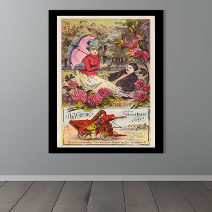 Poster Annonce de la machine vintage Victor Clover