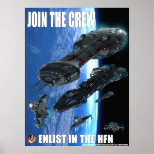 Poster Annonce de marine de fédération de hub