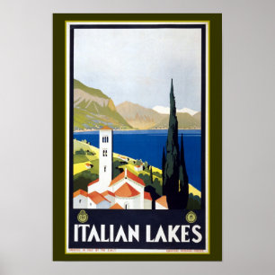 Poster Annonce voyage Italie vintage