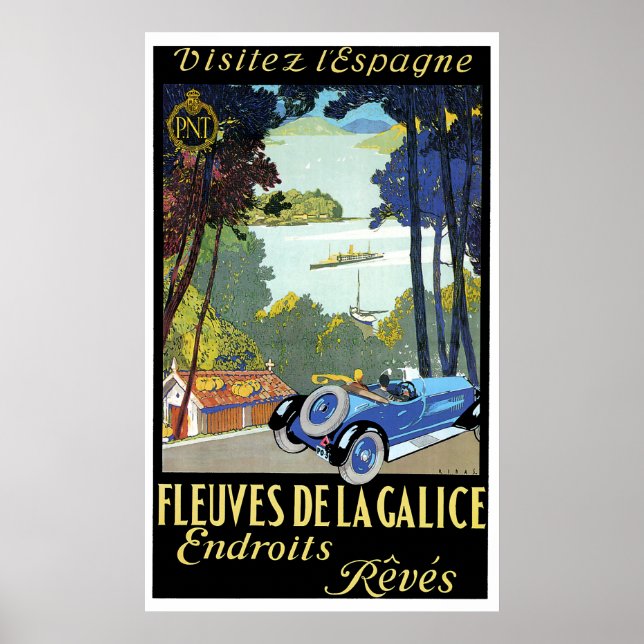 Poster Annonces Voyage en voiture (Devant)