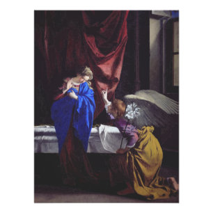 Poster Annonciation à la Sainte Vierge Marie par Orazio