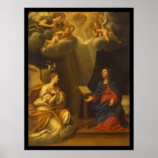 Poster Annonciation Albani Francesco