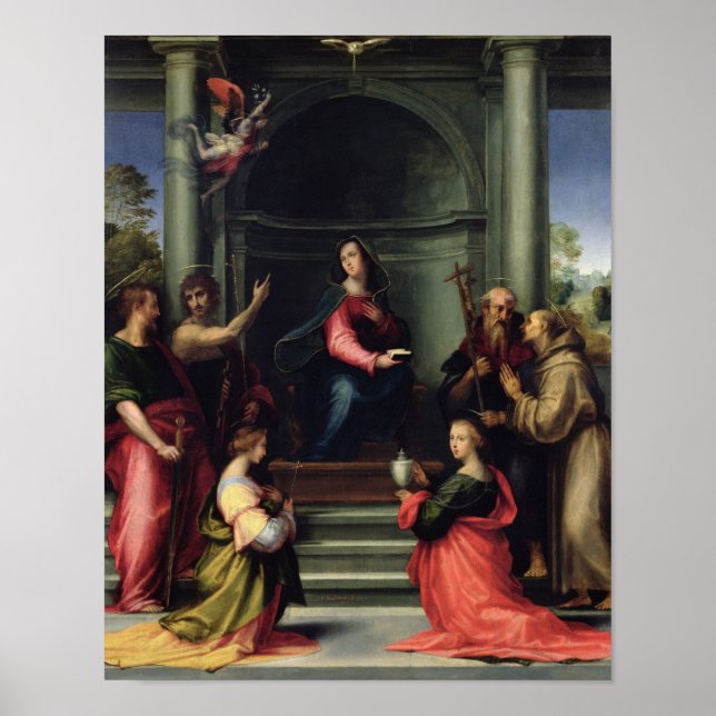 Poster Annonciation avec les saints, 1515 (Devant)