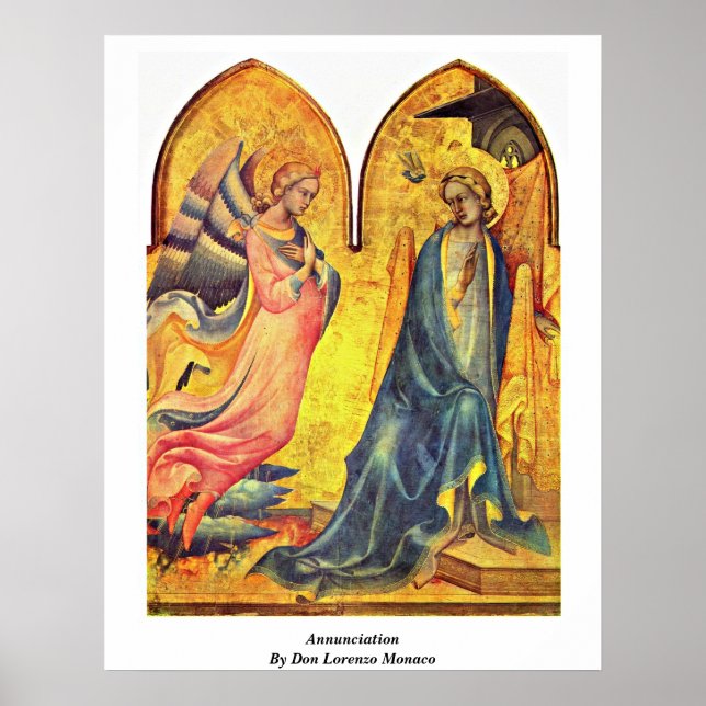Poster Annunciation By Don Lorenzo Monaco (Devant)