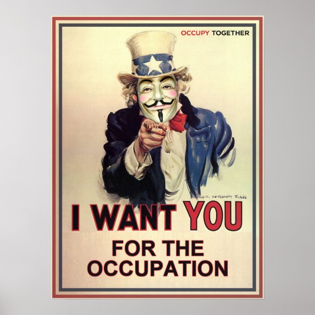 Poster Anonymous Sam Vous Veut Pour L'Occupation (Devant)