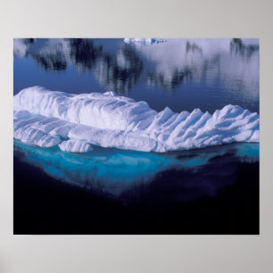 Poster Antarctique, Paradise Bay. Iceberg en cristal