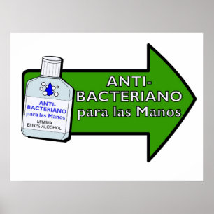 Poster Anti-Bacteriano Para Las Manos