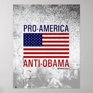 POSTER ANTI-OBAMA PRO-AMÉRICAIN