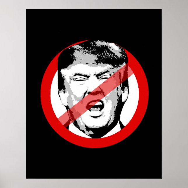 POSTER ANTI-TRUMP - - (Devant)