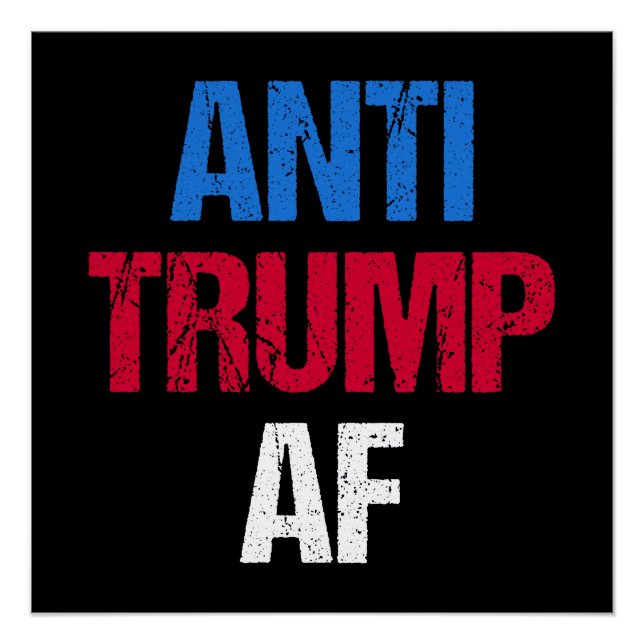Poster Anti-Trump AF Je (Devant)