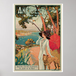 Poster Antibes Côte d'Azur