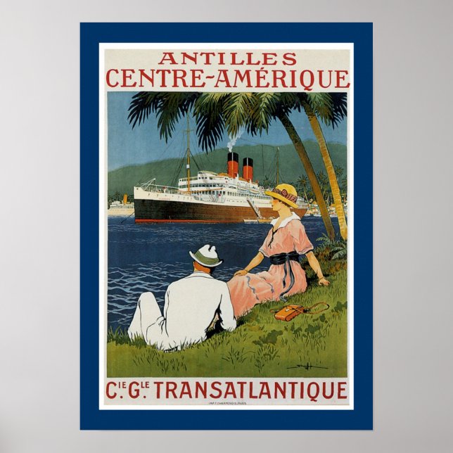 Poster Antilles Centre Amérique (Devant)
