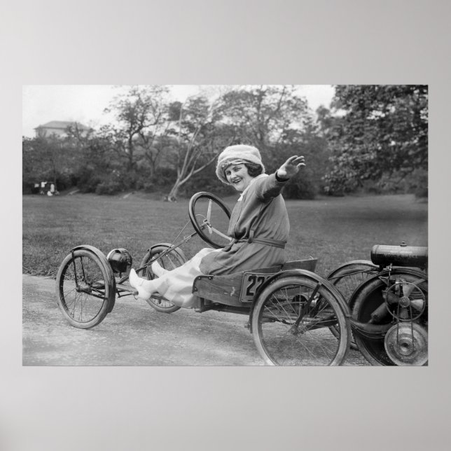 Poster Antique Go Cart, début des années 1900 (Devant)