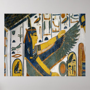 Poster antique pharaonique égyptien