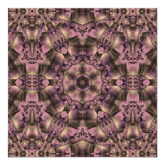 Poster Antiquité rose victorienne (Devant)