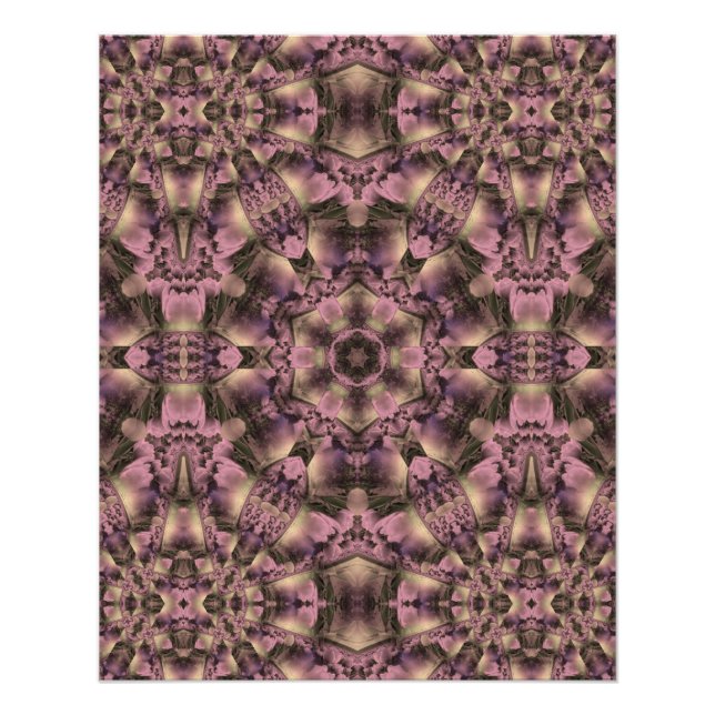 Poster Antiquité rose victorienne (Devant)