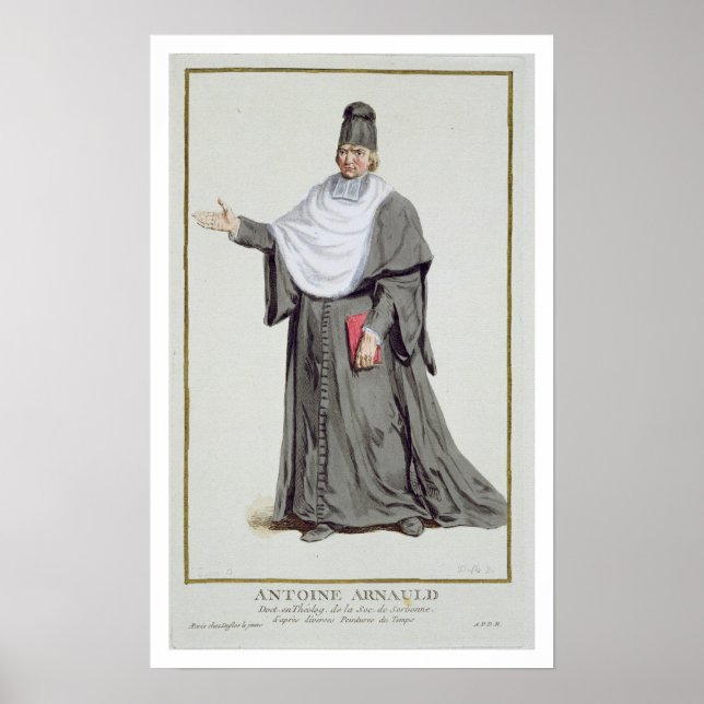 Poster Antoine Arnauld (1612-94) de Receuil des Estamp (Devant)