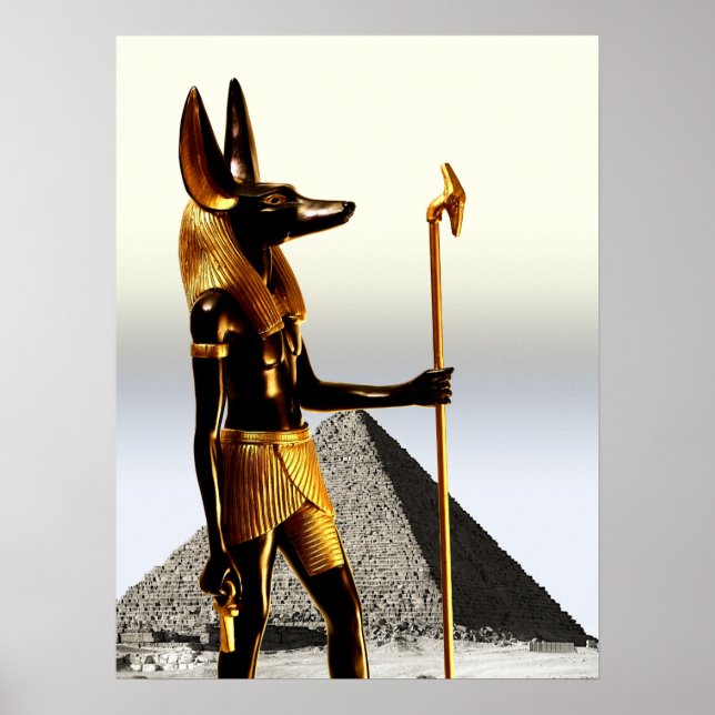 Poster Anubis et la Croix Ankh (Devant)
