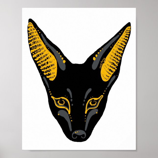 Poster Anubis Jackal Art (Devant)