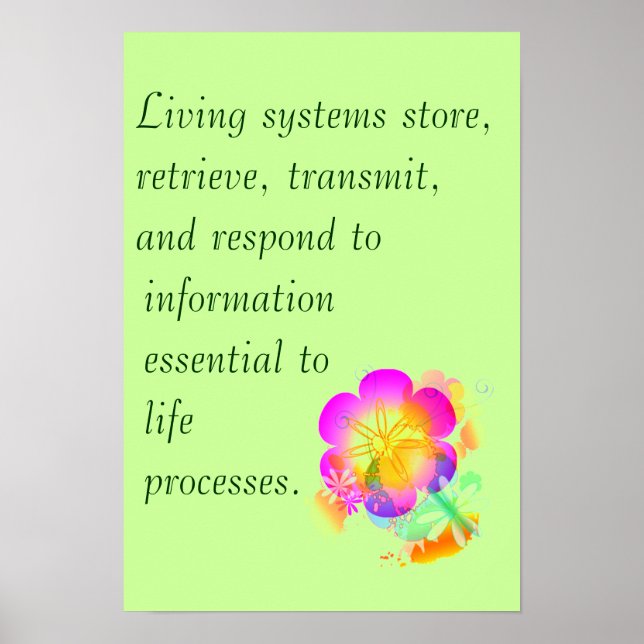 Poster AP Biologie Grande Idée 3 (Devant)