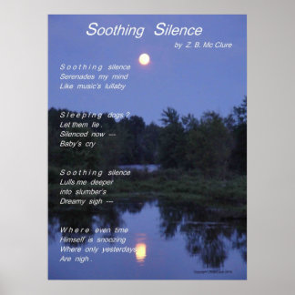 Poster apaisant Silence