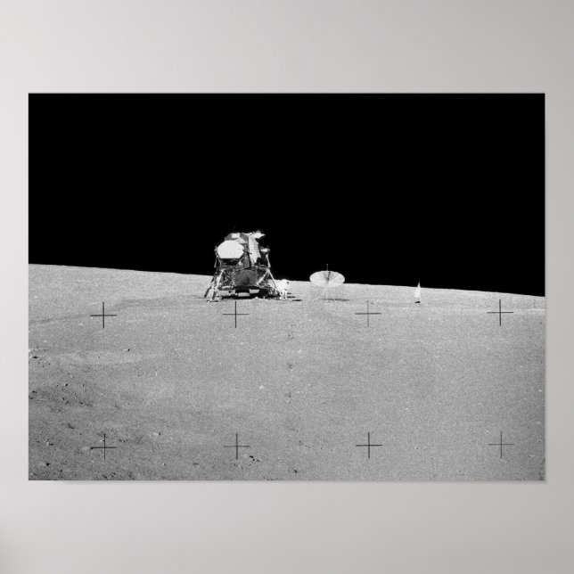 Poster Apollo 12 Lunar Landing Site (Devant)