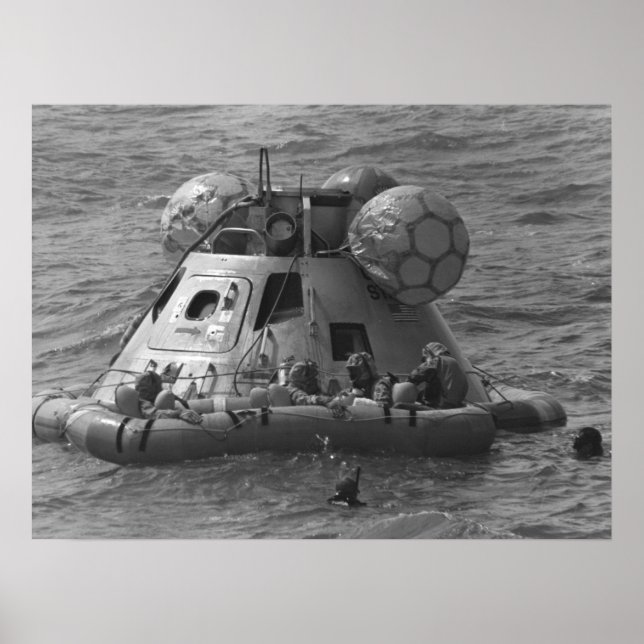 Poster Apollo 12 Splashdown & Recovery (Devant)