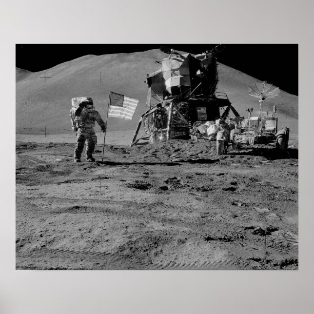 Poster Apollo 15 Lunar Landing Site (Devant)
