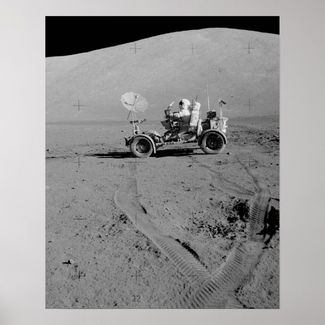 Poster Apollo 17 Véhicule roulant lunaire (Devant)
