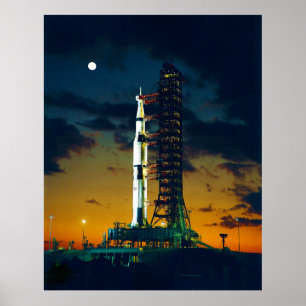 Poster Apollo 4 Saturn V on Pad A Launch Complex 39
