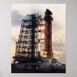 Poster Apollo 8 sur le plan de lancement