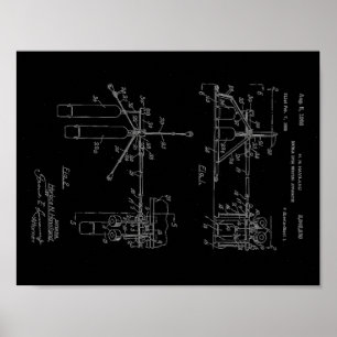 Poster Appareil à tambour double